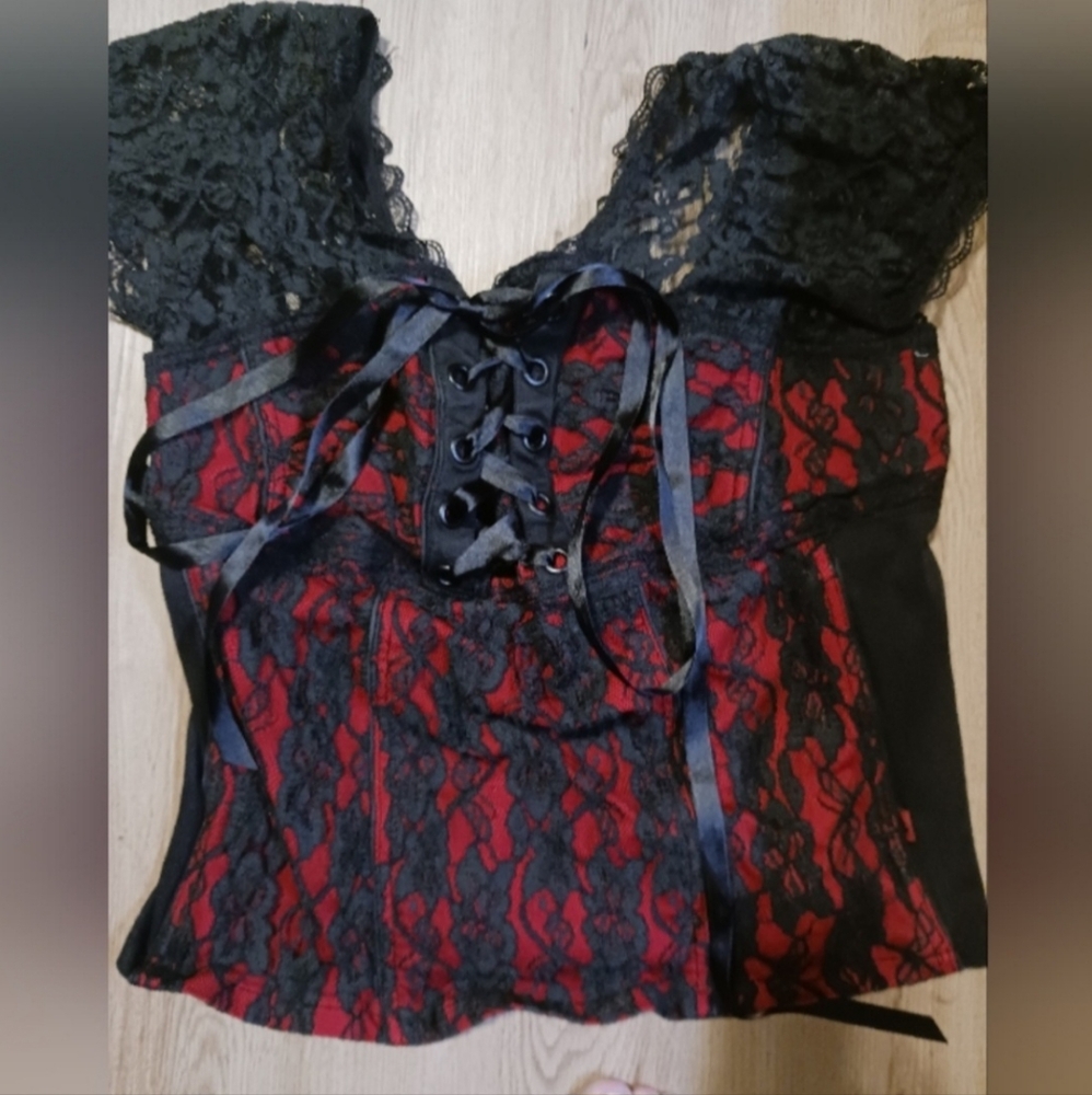 Tripp Red Black Corset